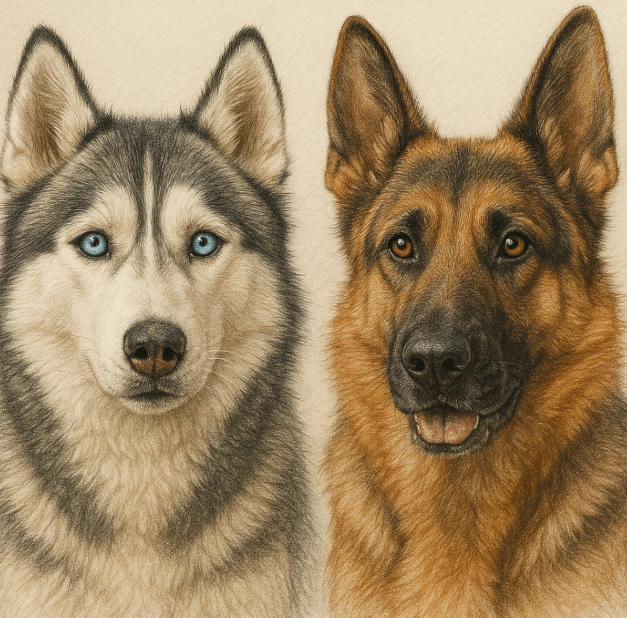 Husky vs German Shepherd: Best 7 Expert Tips!