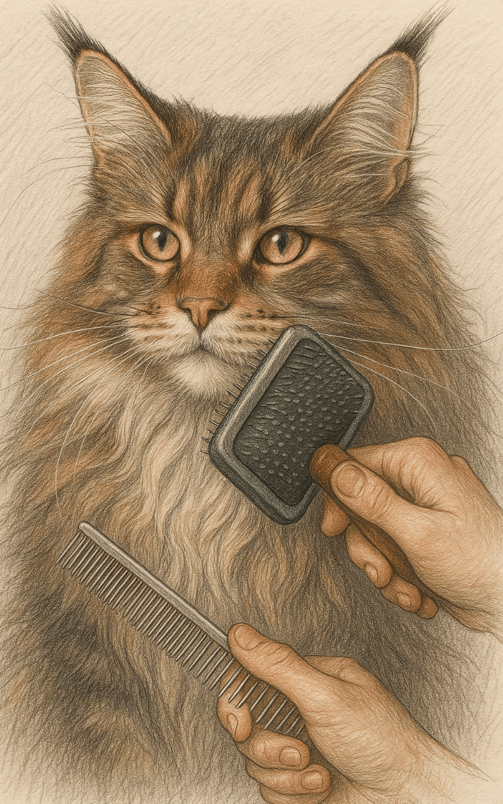 How to Groom a Maine Coon Cat: Best 7 Expert Tips!