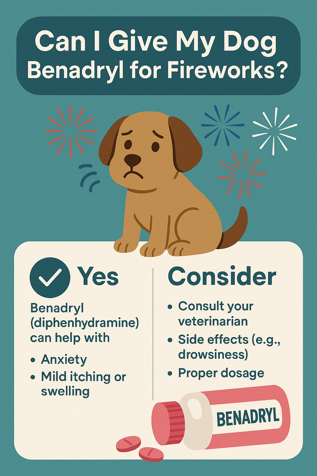 Can I Give My Dog Benadryl for Fireworks? Best 7 Tips!
