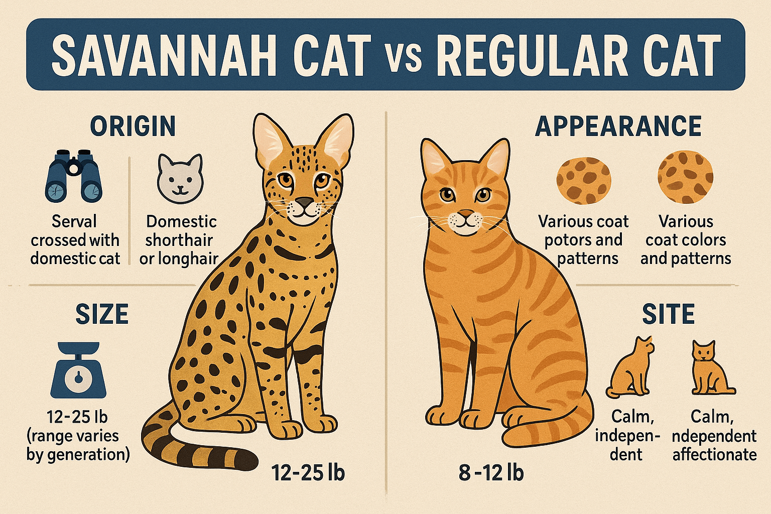 Savannah Cat vs Regular Cat: Best 7 Expert Tips!