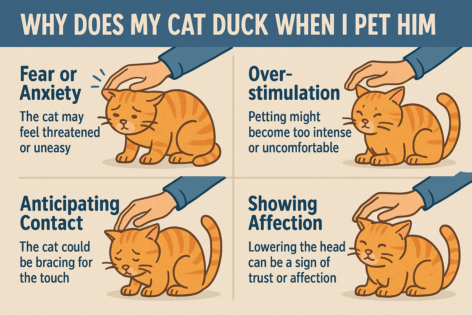 Why Does My Cat Duck When I Pet Him? Best 7 Expert Tips!
