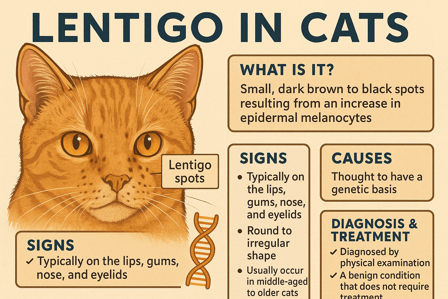 Lentigo in Cats: Best 7 Expert Tips!