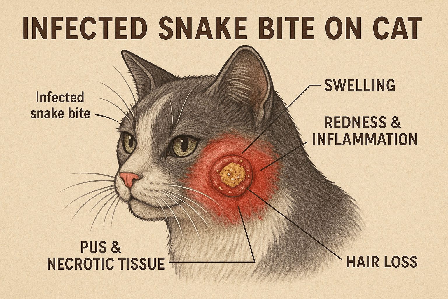 Infected Snake Bite on Cat: Best 7 Expert Tips!