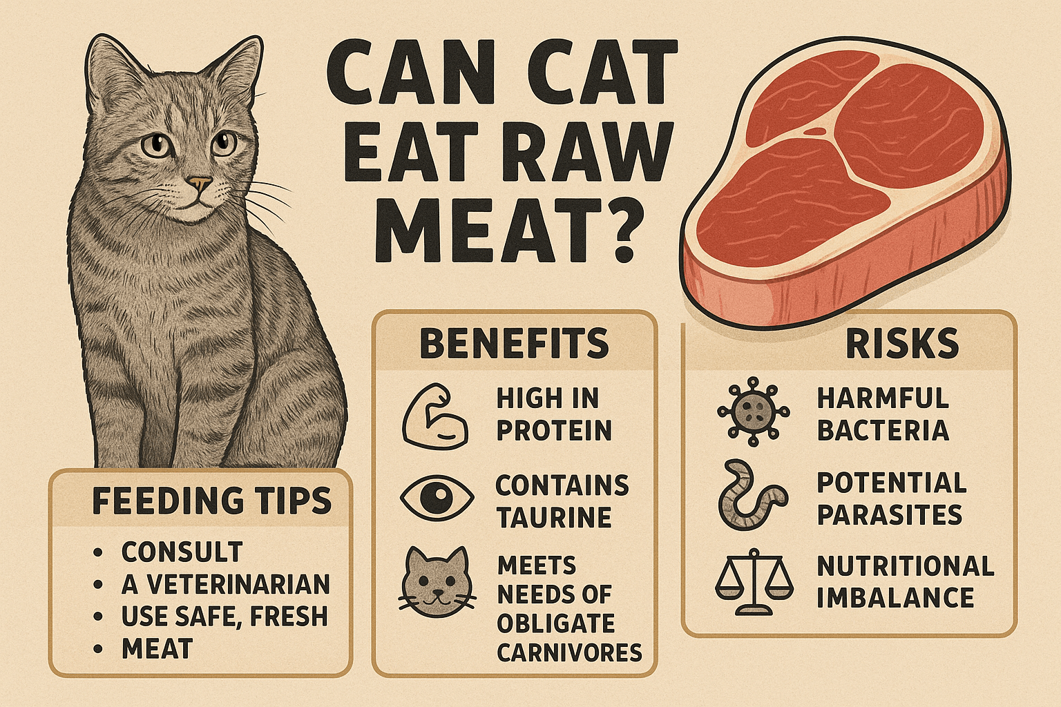 Can Cats Eat Raw Meat? Best 7 Expert Tips!