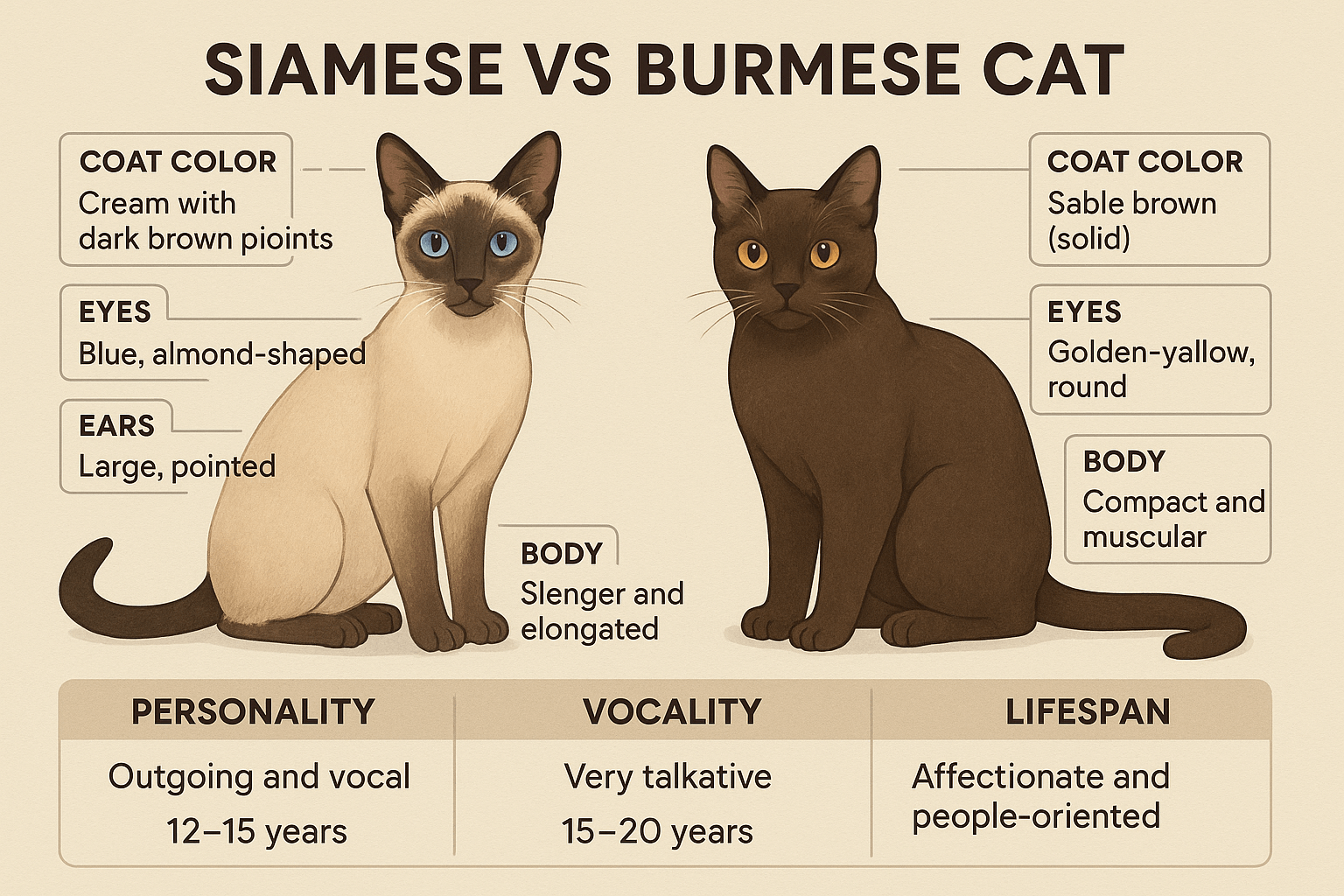 Siamese vs Burmese Cat: Best 7 Expert Tips!
