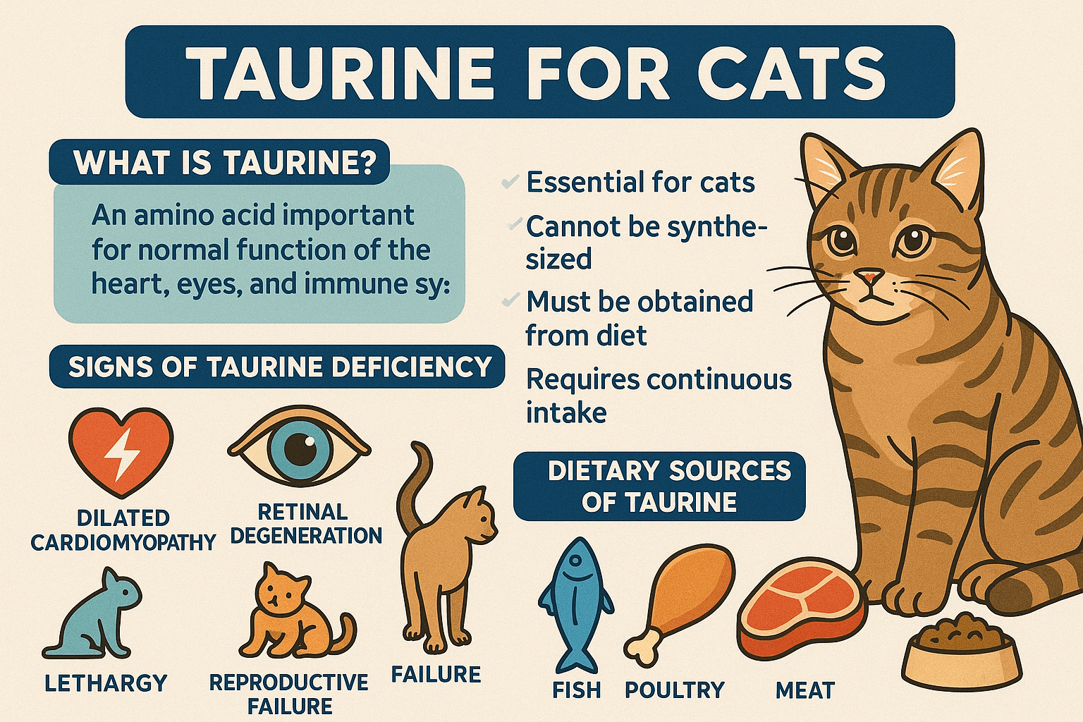 Why Taurine Is Essential for Cats? Best 7 Expert Tips!