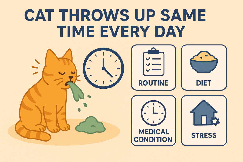 Why Does My Cat Throw Up at the Same Time Every Day? Best 7 Tips!