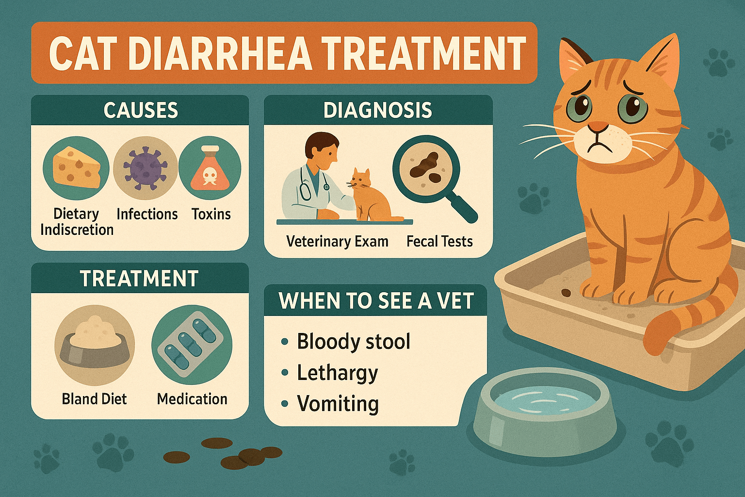 Cat Diarrhea Treatment: Best 7 Expert Tips!