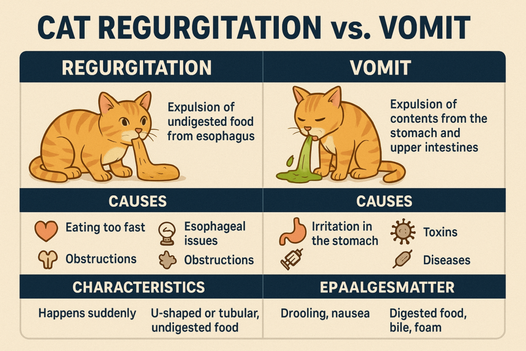Cat Regurgitation vs Vomit: Best 7 Expert Tips!