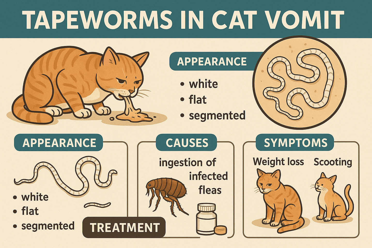 Tapeworms in Cat Vomit: Best 7 Expert Tips!